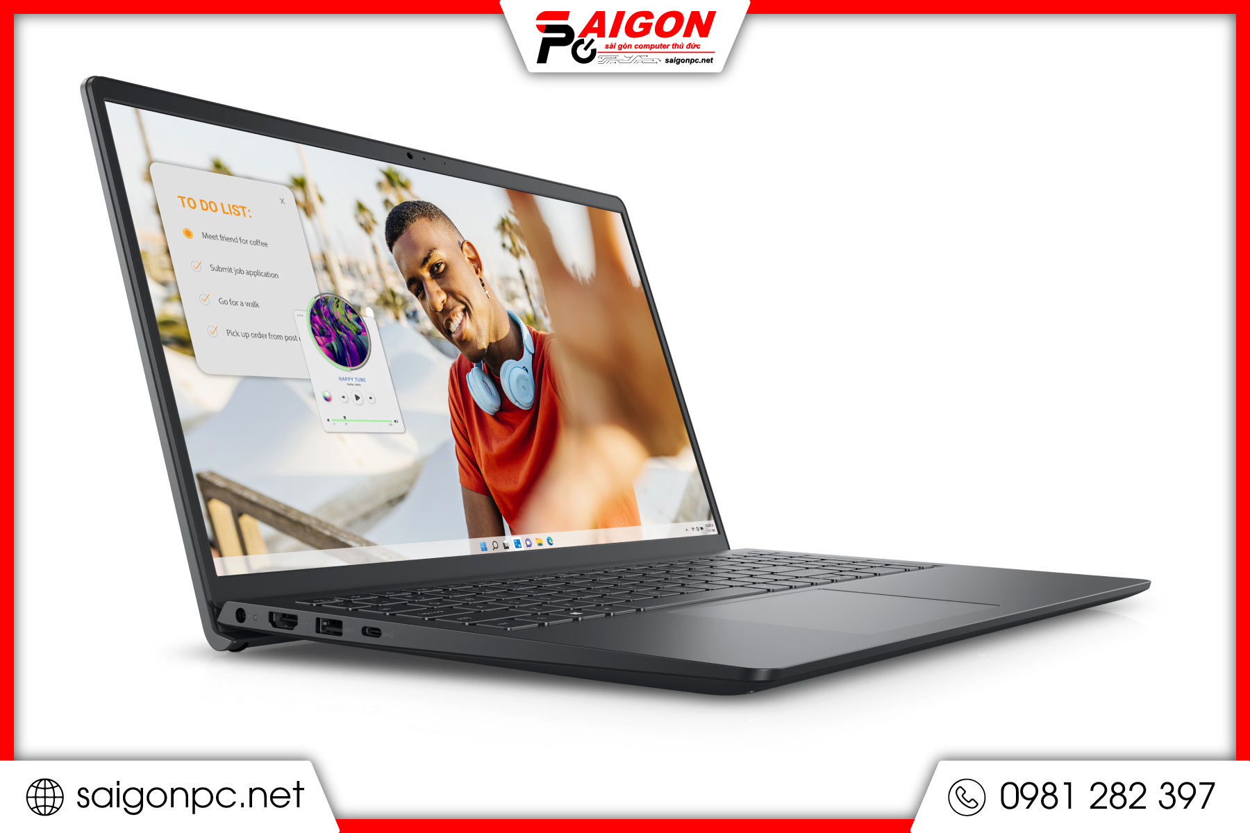 Laptop Cảm ứng Dell Inspiron 3535 - 15.6" FHD / R7-7730U / 16G / 512GB